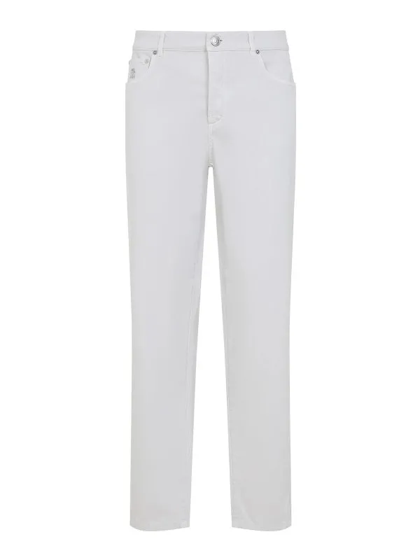 Brunello Cucinelli Jean Bootcut - Blanc - Blanc | M252UF1010C6023
