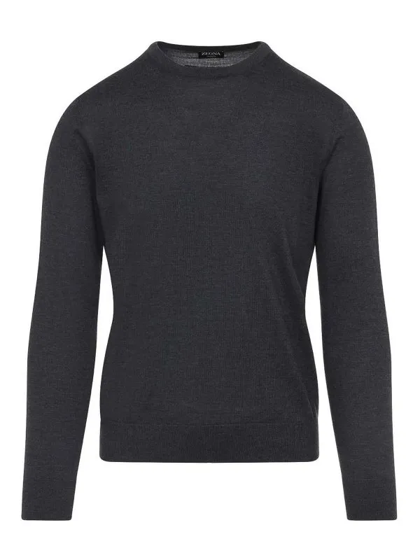 Zegna Pull Col Rond - Gris - Gris - Homme | UGJ00A2110K98