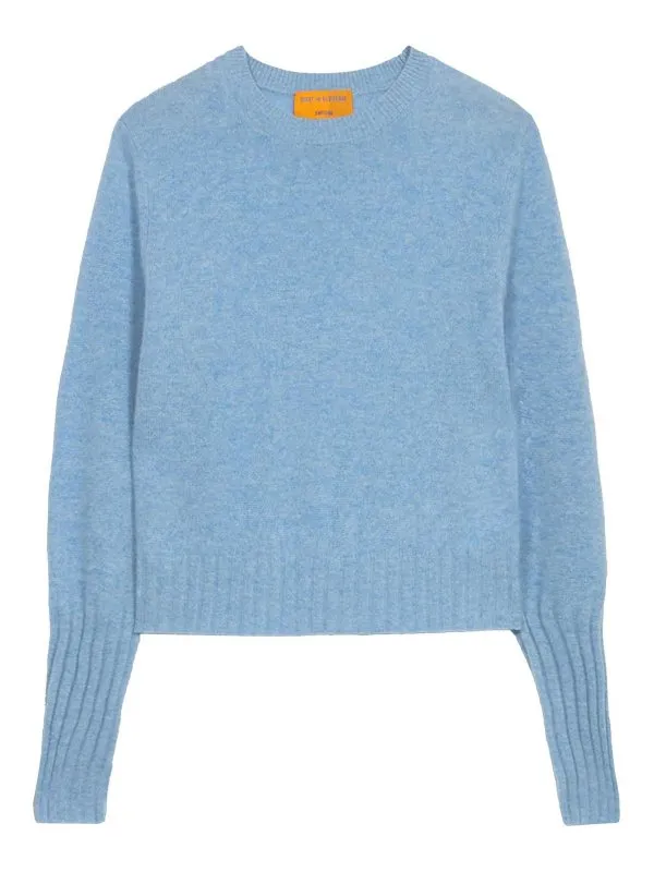 Guest in Residence Pull Col Bateau - Bleu - Bleu | W12710JLHBL