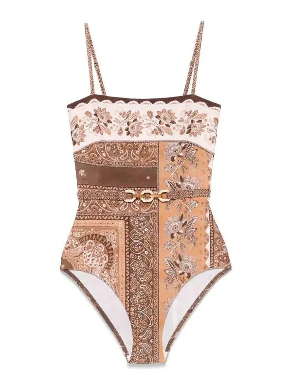 Zimmermann Maillot De Bain - Marron - Marron | 9WSS252CHCBAN