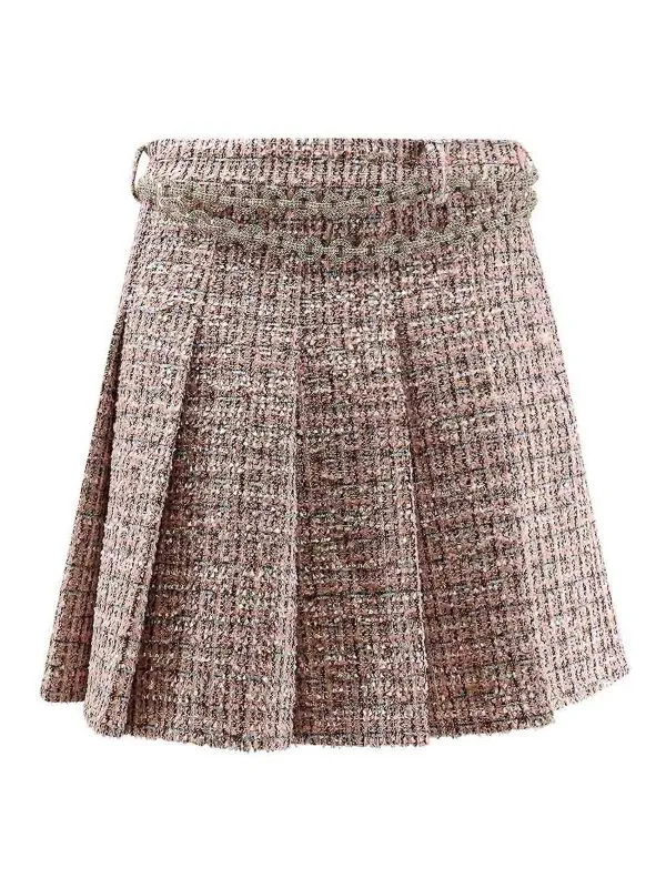 Self Portrait Mini Jupe - Couleur Chair - Femme | AW25048SKAPPINK