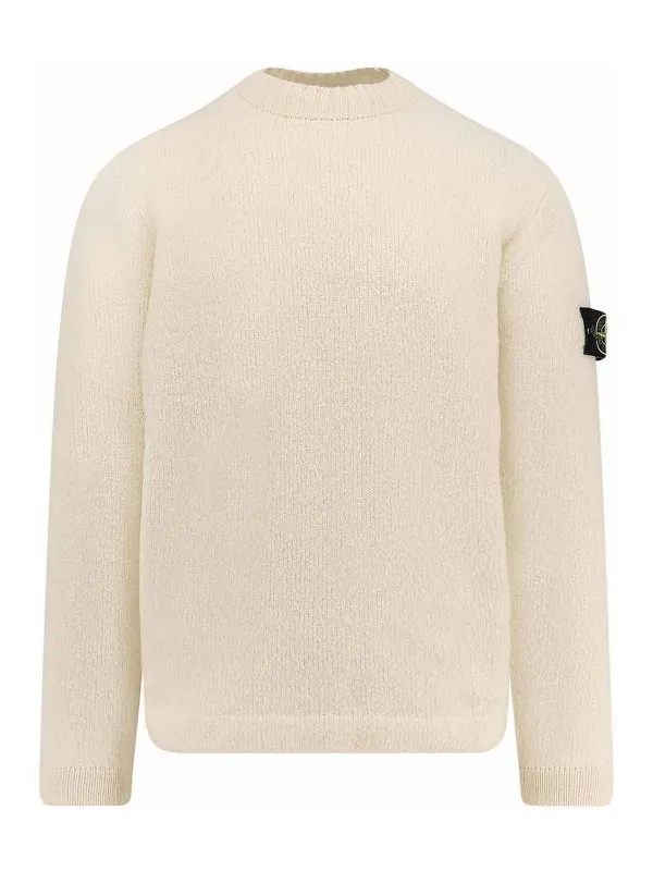 Stone Island Pull Col Bateau - Blanc | K2S155100056S00N2V0093