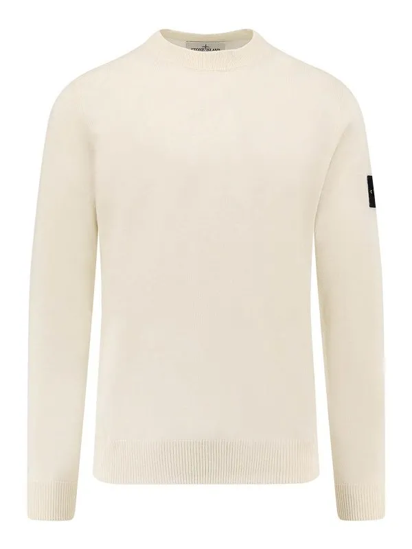 Stone Island Pull Col Bateau - Blanc | K2S155100071S00C4V0093