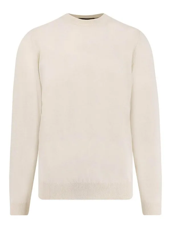 Hugo Boss Pull Col Bateau - Blanc - Blanc - Homme | 50544808118