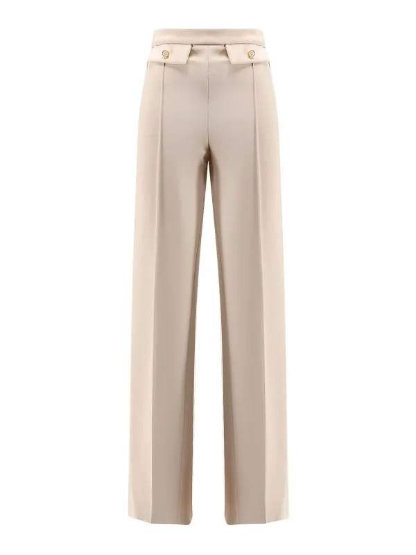 Elisabetta Franchi Pantalons Décontractés - Blanc | PA12156E2DZ9