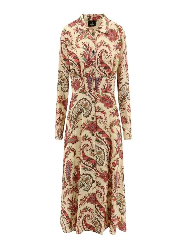 Etro Maxi Robe - Beige - Beige - Femme | WRHA028199SA4C1X0802