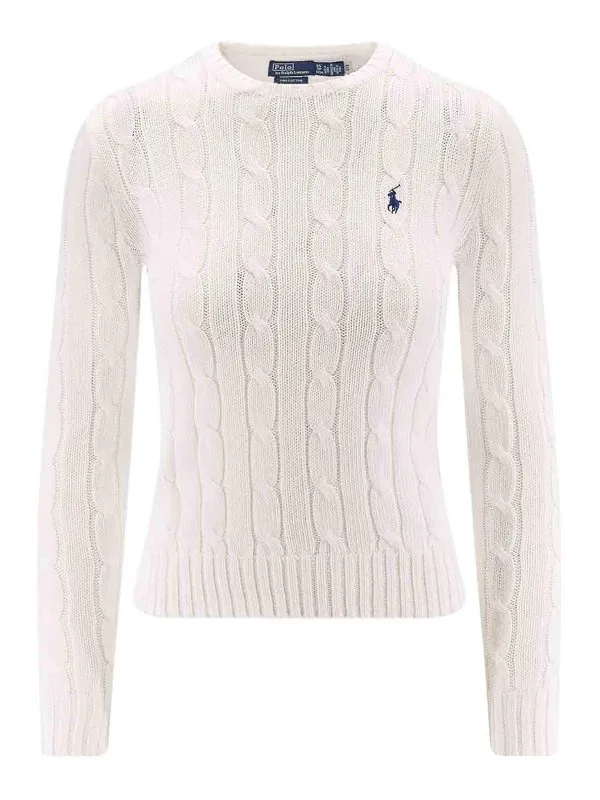 Polo Ralph Lauren Pull Col Bateau - Blanc - Blanc | 211971869007