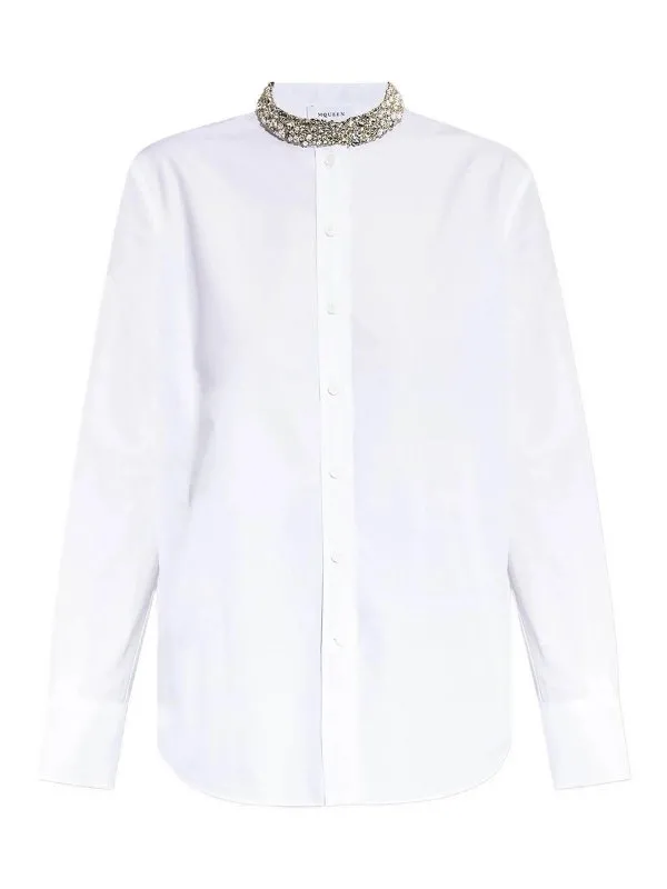 Alexander Mcqueen Chemise - Blanc - Blanc - Femme | 838926QAABT9000