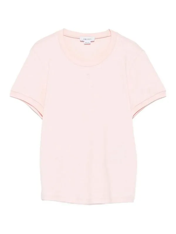 Alexander Mcqueen T-Shirt - Rose - Rose - Femme | 822291QLAEH5009