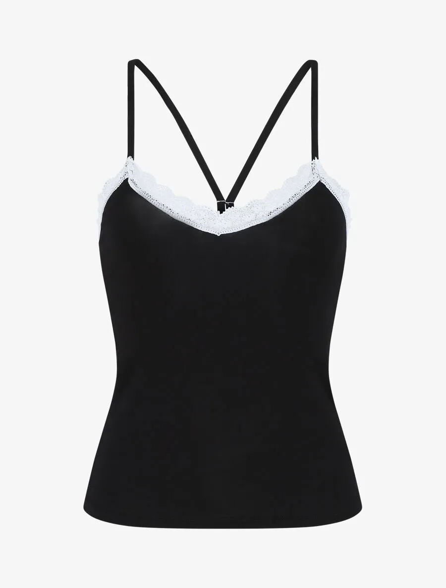 Ensemble pyjama débardeur et short uni - Noir